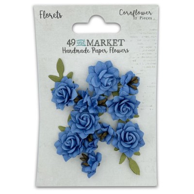 49 & Market - Collection «Florets » couleur «Cornflower» 12pcs